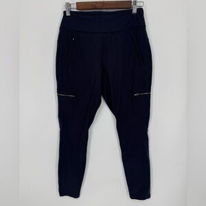 Athleta Women's Navy Blue Active Dress Jogger Pants With Zipper Pockets Size 8